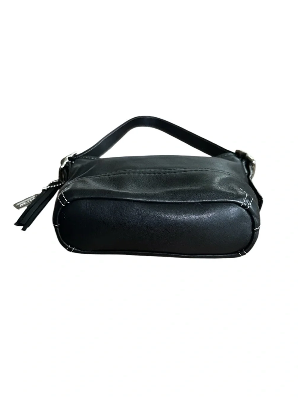 Vintage Coach Y2K Black Leather Mini Shoulder Bag Style 1507 - Picture 9 of 12